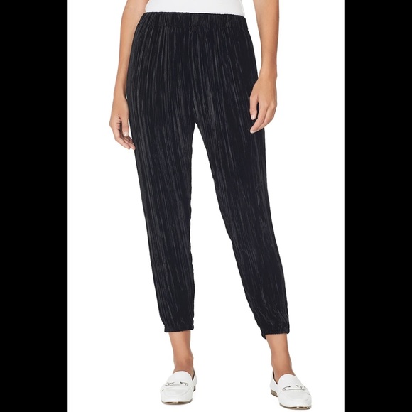 Forte Forte Pleated Velveted Jogger Pants Black - Picture 4 of 9